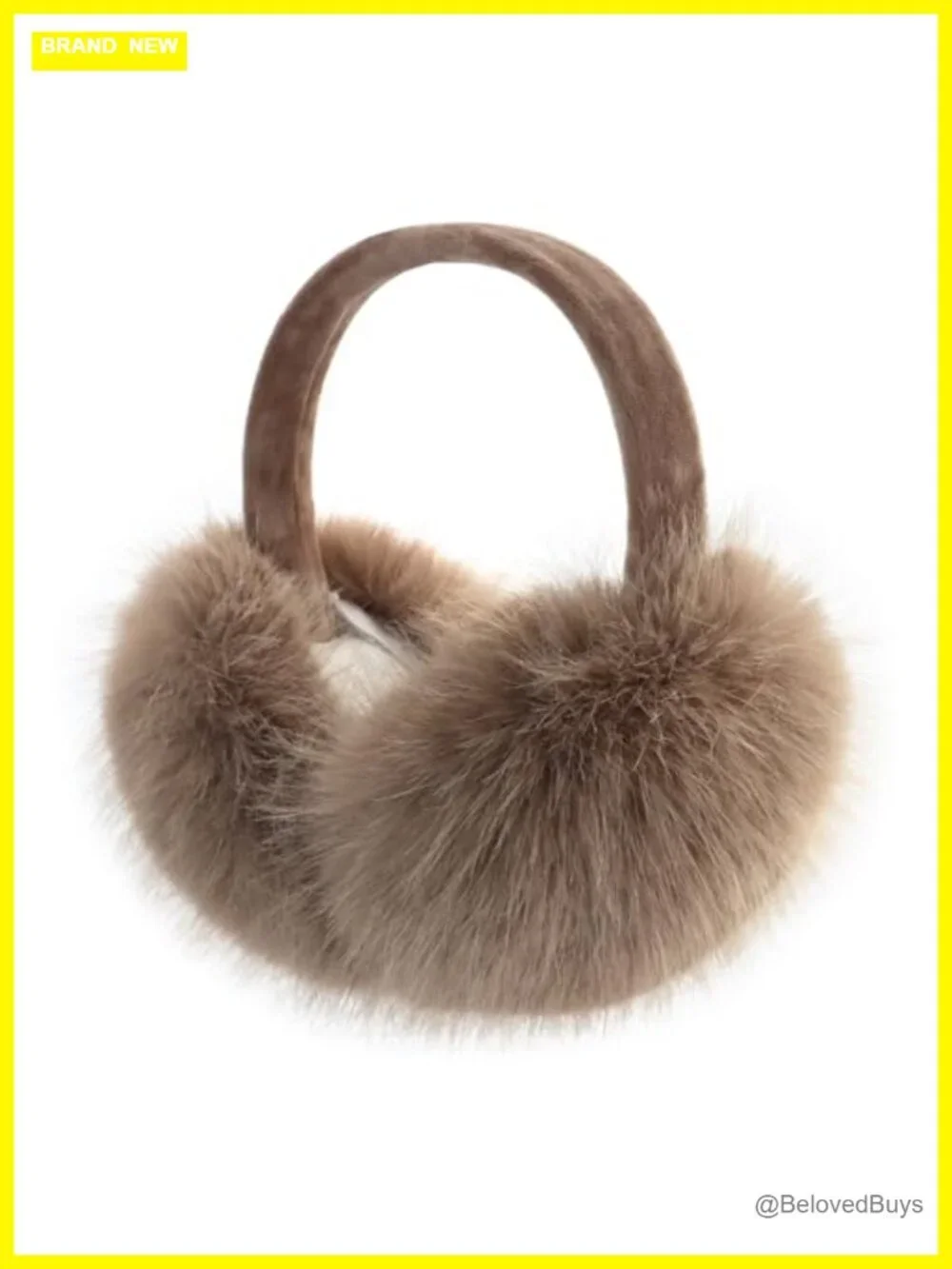 Faux Fur Earmuffs Fluffy Velvet Ear Warmers Foldable Plush Ear Covers